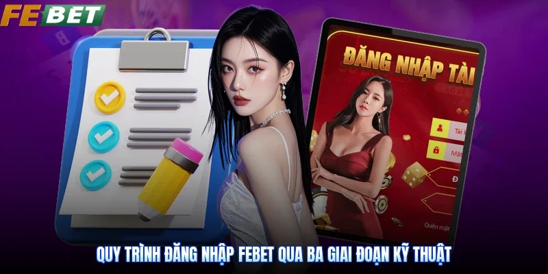 Quy trình đăng nhập Febet qua ba giai đoạn kỹ thuật